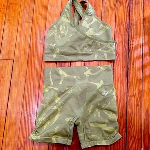 Gymshark Shorts and Sports Bra Set